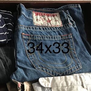 Men’s true religion jeans 34 x 33